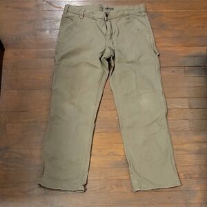 Carhartt Men’s Kahki Relaxed Fit Pants Size 34x30